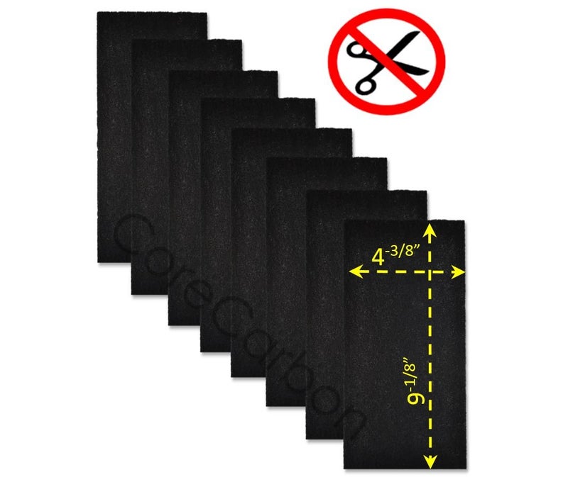 CoreCarbon 8-Pack Exact Fitment Pre-Filter Designed to Fit Honeywell True HEPA Models HPA-050, HPA060, HPA060BWM, HPA061-TGT and HEPAClean Model HHT-055 - Image 2